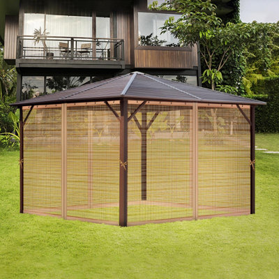 Nbarthome Brown Polyester Screen