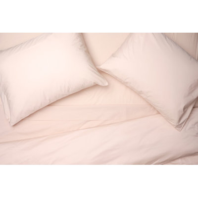 Draps en coton Crisp Percale - Crème - Drap-housse grand