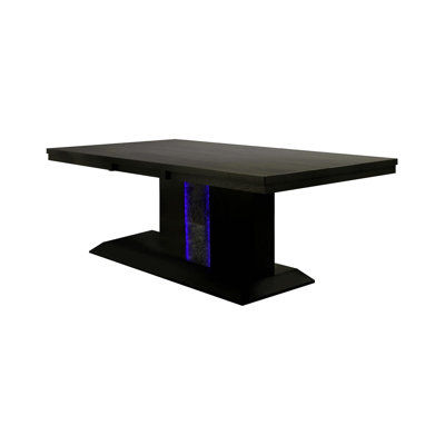 75.6" W Contemporary Dining Table, Black