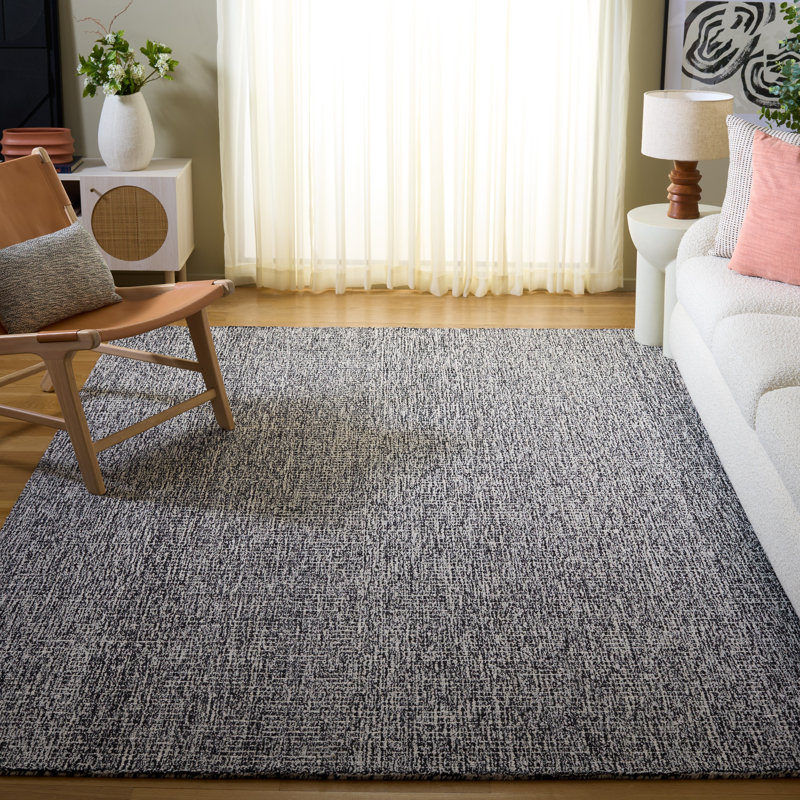 Tapis en laine touffeté à la main Jotyi, Rectangulaire 8 pi x 10 pi