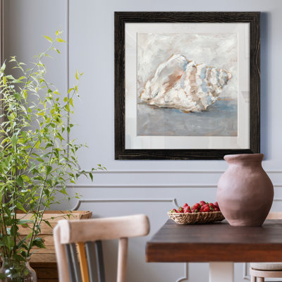 Blue Shell Study II-impression sur toile encadrée