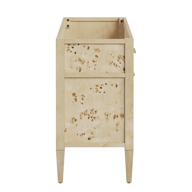 Elysian 48" Light Brown Mango Wood Double Bathroom Vanity