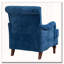 Fauteuil d'appoint en chenille avec pieds en bois