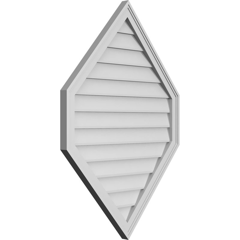 Ventilé vertical à pignon vertical 13/12 po, H 42 po x l 30 po x P 1,5 po