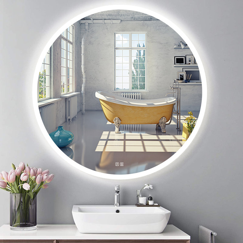 Naliyah Round Wall Mirror, 36" x 36"