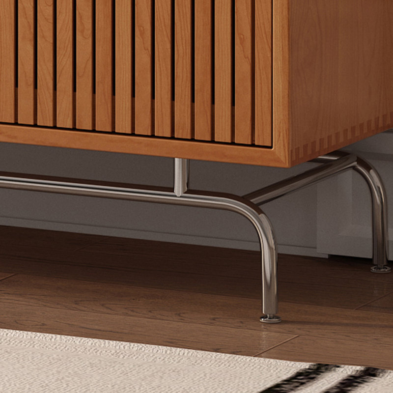 Meuble télé en bois massif Grille, 78.74"