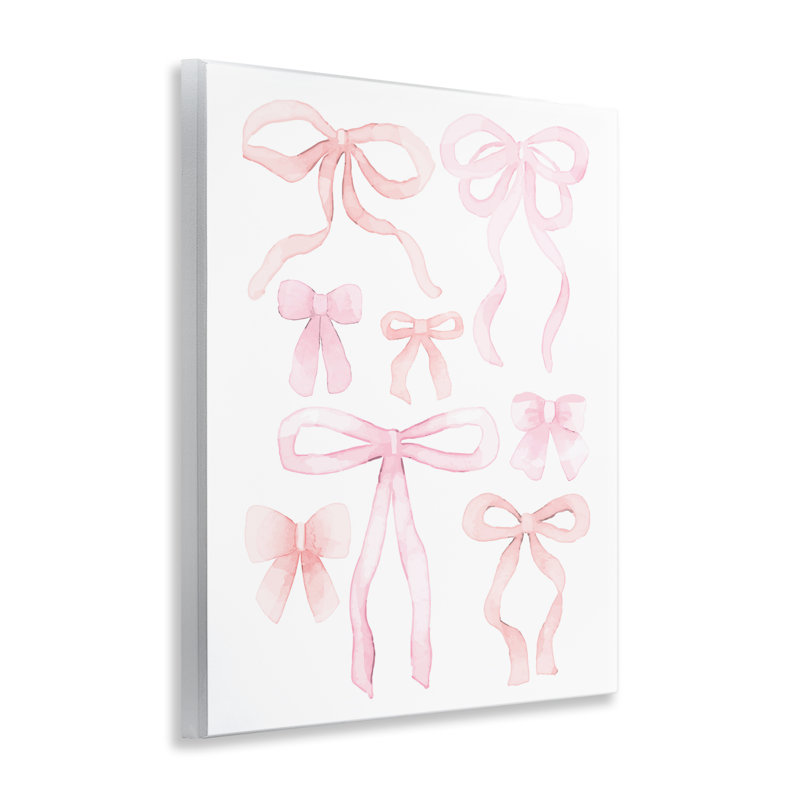 Plaque murale féminine «Chic Bows» par Kim Allen