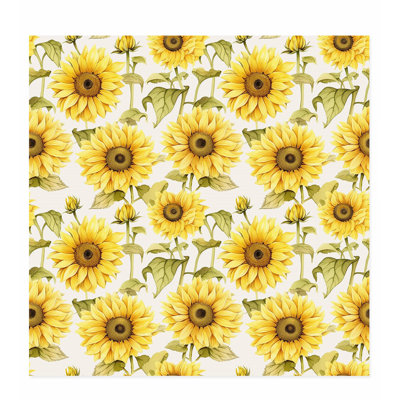 Motif de tournesols floraux