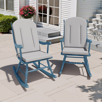 Outdoor 20‘’ in W X ‘20’ in D X 2.4‘’ in H Adirondack Chair Seat/back Cushion Set (Set of 2)