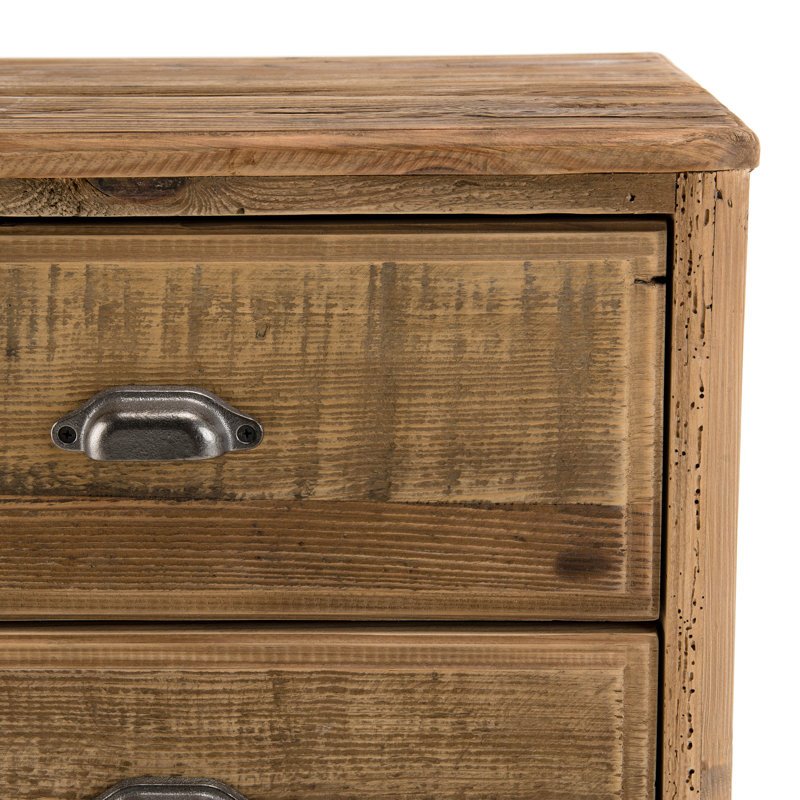 Carruthers 55.5cm W Solid Wood Bedside Table