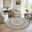 Tapis réversible haut de gamme en jute tressé Birch, couleur ivoire/gris-909699501