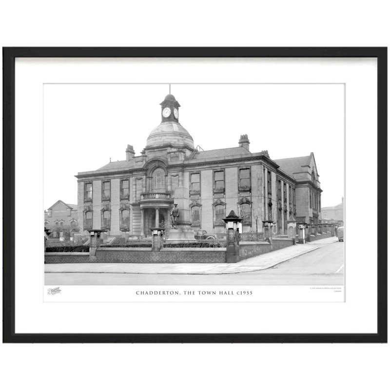 Chadderton, The Town Hall C1955 by Francis Frith - Single Picture Frame Print, 40cm H x 50cm W x 2.3cm D