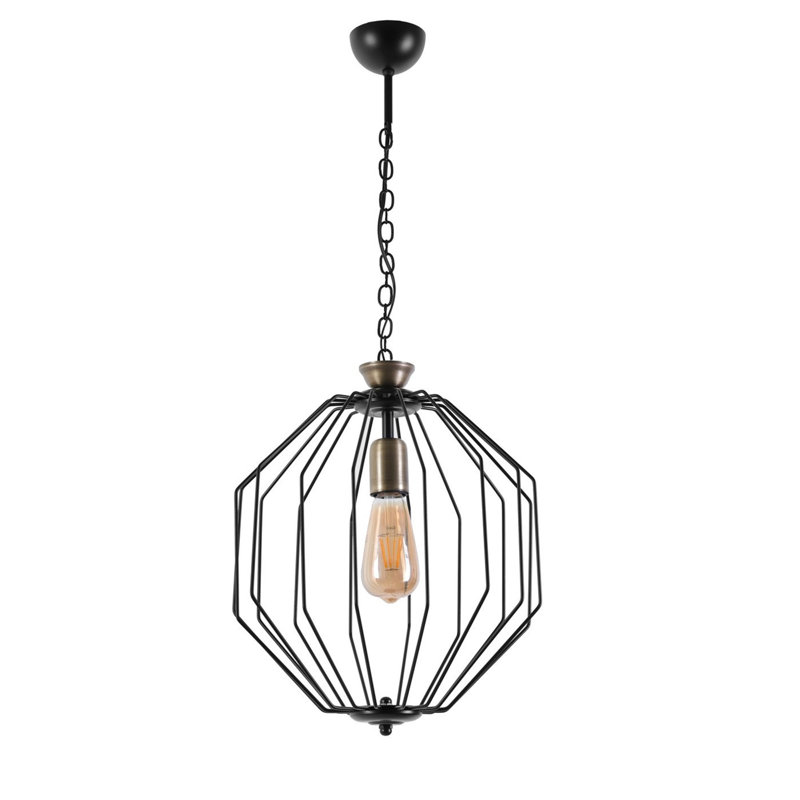 1 - Light Black Single Pendant