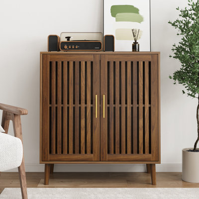 Storage Cabinet Walnut - Inspired For Dining Room & Living Space Buffet Kitchen Spaces