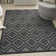 Foundry Select Versatile Diamond Charcoal/Black Indoor/Outdoor Area Rug