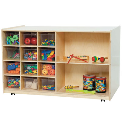 Double Sided 14 Compartment Shelving Unit