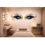 Adhésif décoratif Lash Studio, art mural beauté yeux, décoration de salon de cils, esthétique de chambre 559MV-1863026439