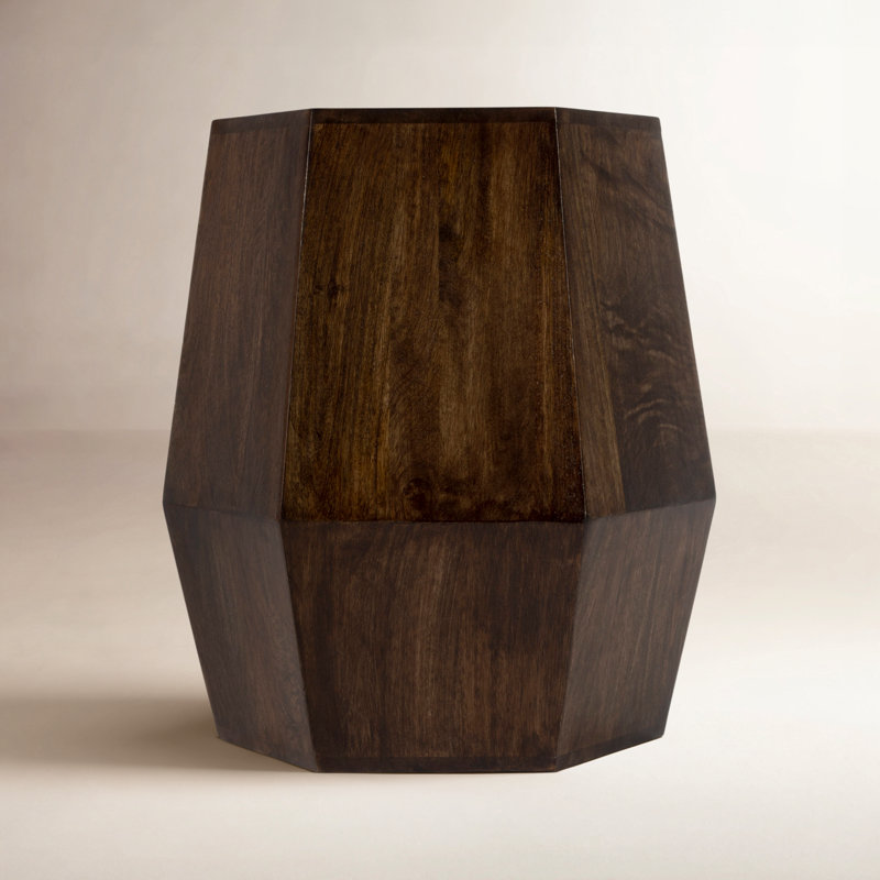 Dixon Solid Wood End Table, Dark Walnut