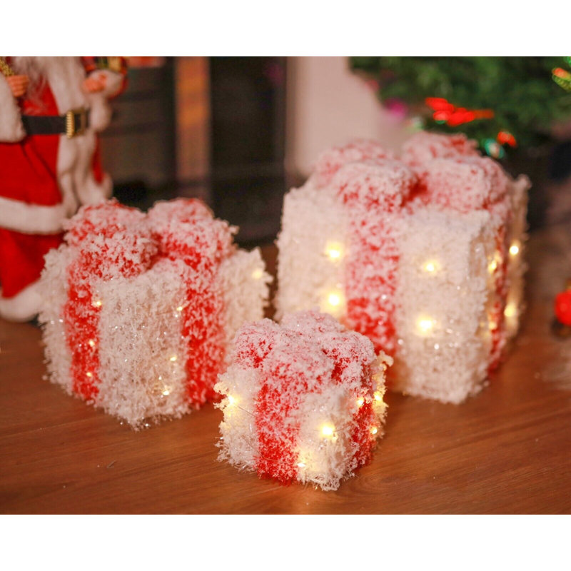 Christmas Decorative Accent, White/Red 