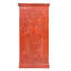 Armoire Cameren rouge antique en bois massif sculpté à la main, à deux portes, motif paon-2019096437