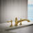 Artifacts Deck Mounted Roman Tub Faucet with Flare Design-90937419