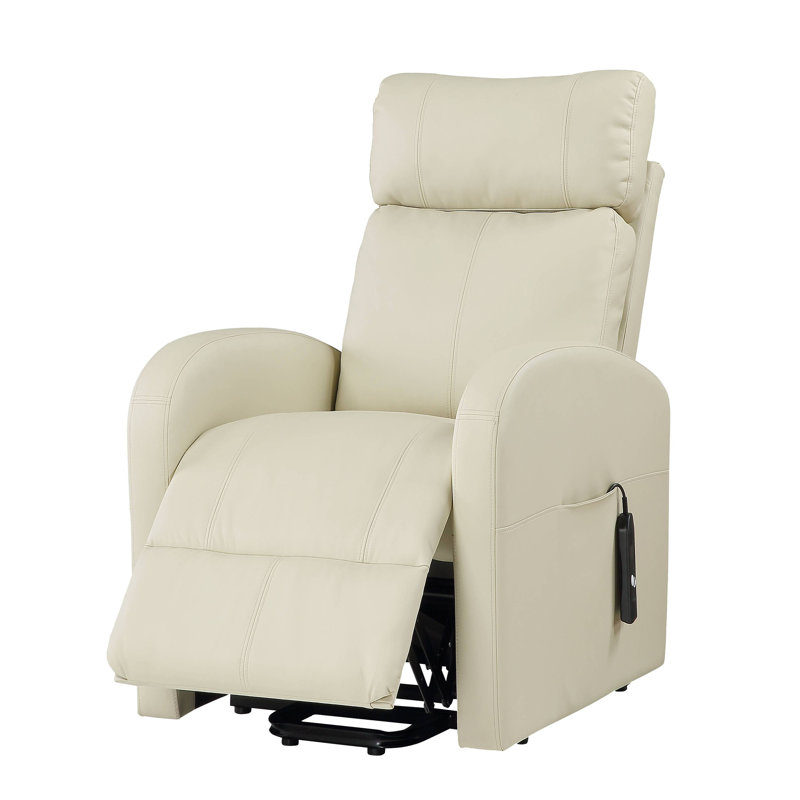 Fauteuil inclinable électrique Minocqua, Similicuir beige