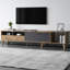 Meuble télé Mid-Century extensible avec grand espace de rangement