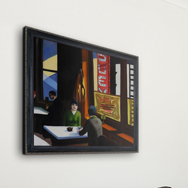 « chop suey » par edward trémie-cadre photo sur toile, H 23 po x l 27 po x P 2 po, Noir / brun