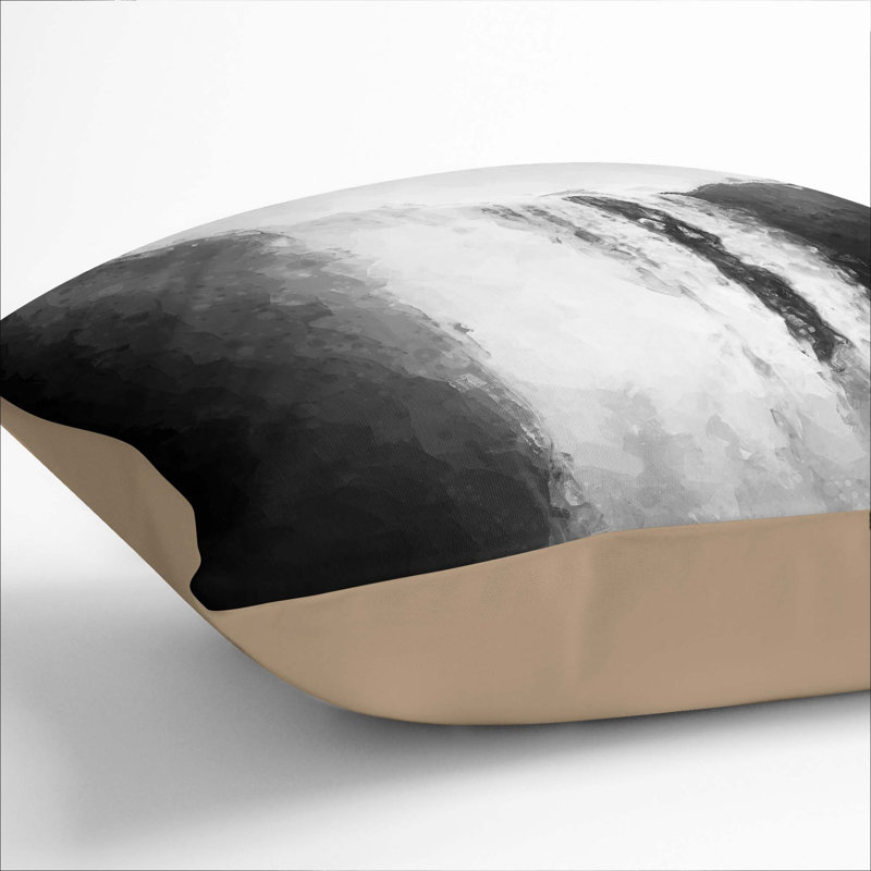 Square Cushion, Stone, 40cm H x 40cm W x 15cm D