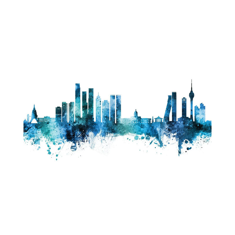 Colombo Sri Lanka Skyline by Michael Tompsett - Wrapped Canvas Painting, 101.6 cm H x 66.04 cm W x 3.175 cm D