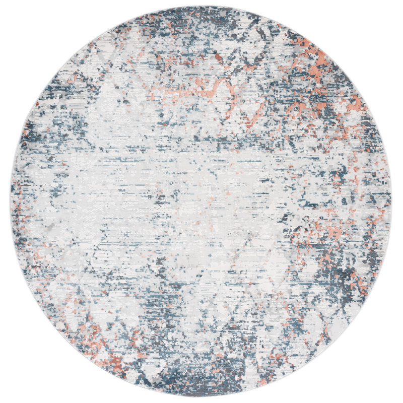 Eliesha Performance Abstract Rug, Round 6'7"