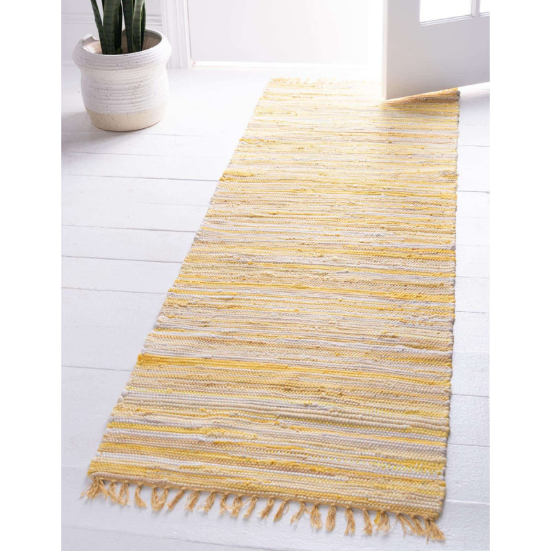 Gwin Cotton Abstract Indoor Rug, Runner 2'7" x 6'7"