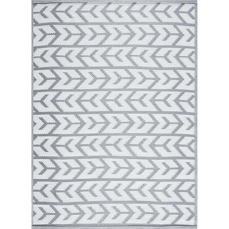 Allistir Geometric Indoor / Outdoor Rug, Rectangle 6' x 9'