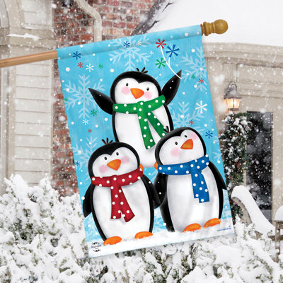 Drapeau de la maison des pingouins d'hiver