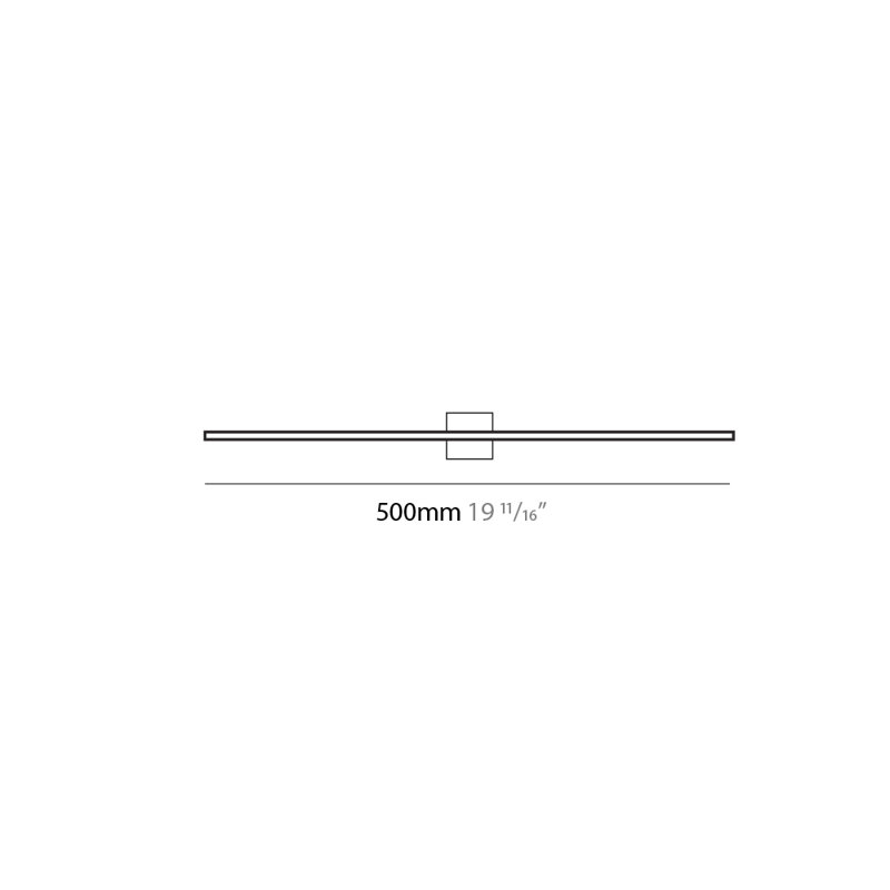 Orizzonte Surface, 2.375" H x 19.6875" W x 3.9375" D