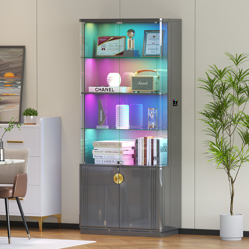 Display Cabinet, Grey