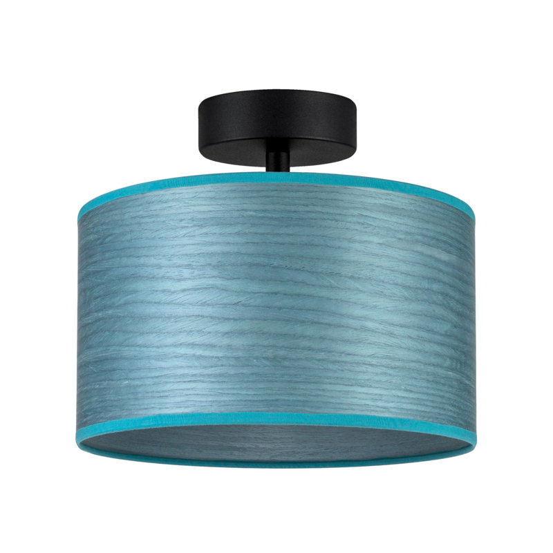 Trece Solid Wood Flush Mount, Blue, 20cm H x 45cm W x 45cm D