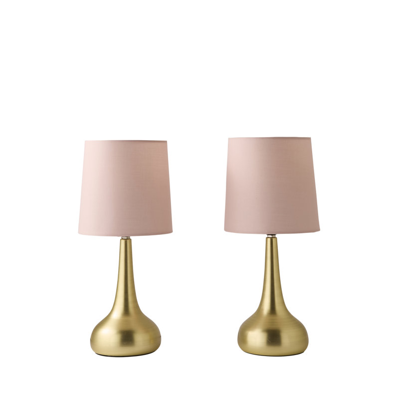 Akaysha Metal Table Lamp, Blush