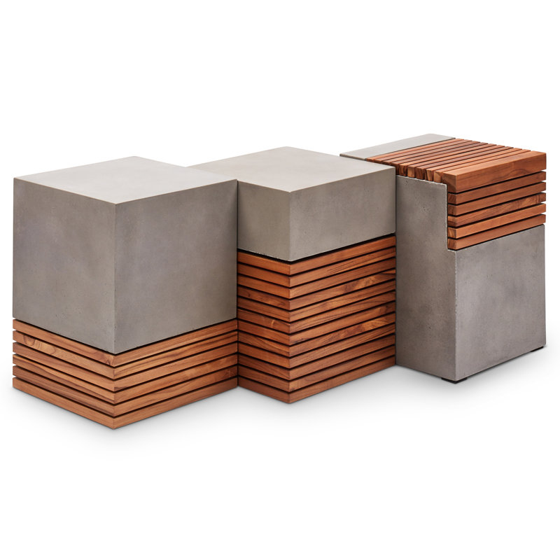 Mixx Accent Stool, Concrete