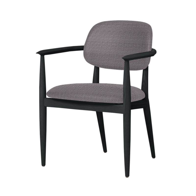 Chaise Slow de Space Copenhagen, Chêne gris, L493 Mastic Sanfor 3479