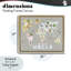 Cadre pour enfant, carte du monde flottante, design par Carla Daly-376103689-376103690