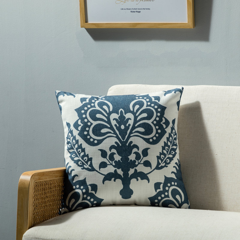 Coussin Vienna, Marine, Polyester / bourre de polyester