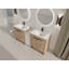 Meuble-lavabo autoportant de 72 po avec lavabo en céramique et armoires de rangement, porte à fermeture en douceur, armoire combinée 02430IMO * 2 + 0312, ensemble KD
