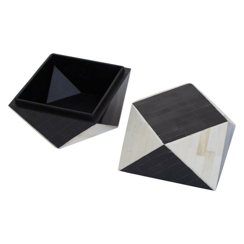 Dalys Handmade Resin Decorative Box, 15cm H x 15cm W x 15cm D