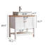 Meuble-lavabo sur pied 36 po avec lavabo en céramique