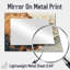 Cristal d'hortensias en cristal sur diapositive en bois II - miroir mural floral - imprimé sur métal-268392245