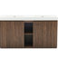 Ensemble de meuble-lavabo autoportant en noyer Winston 60F-130186787