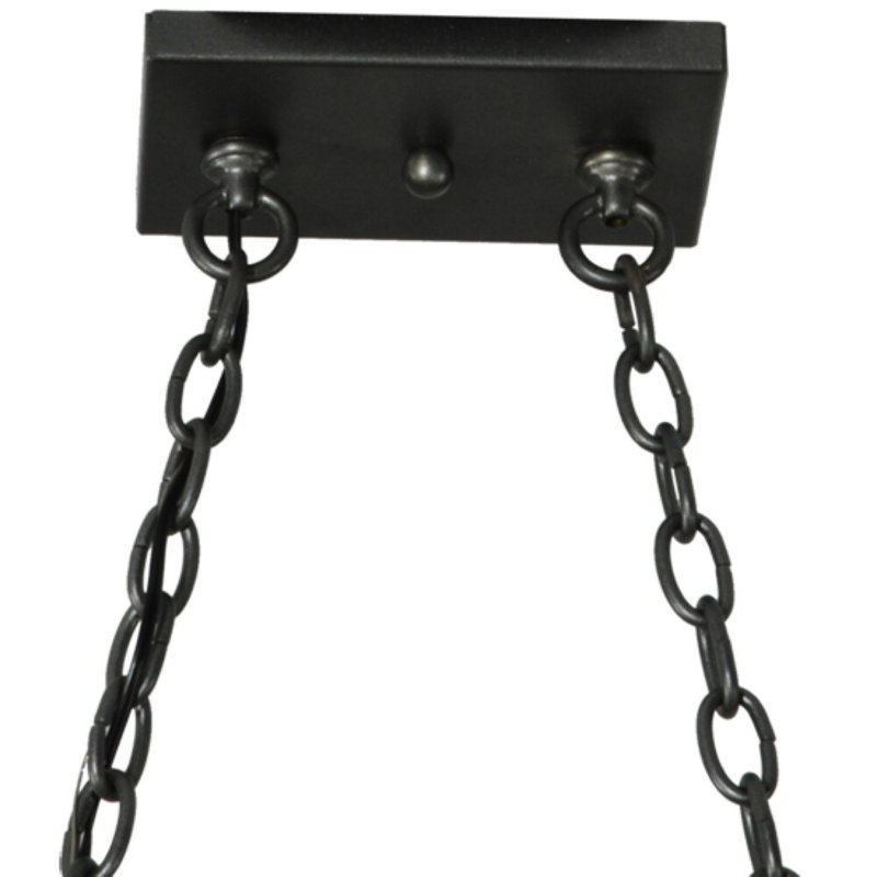 Laramie Steel Handcrafted Oval Chandelier Pot Rack