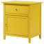 Table de chevet jaune vibrante