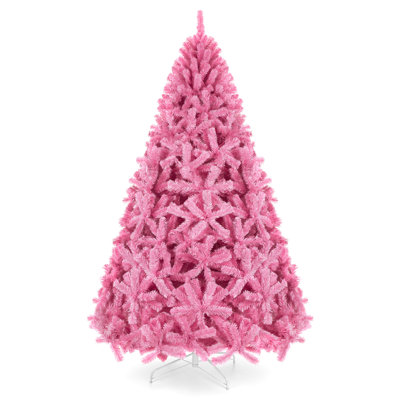 Pink Frosted 9' Fir Christmas Tree